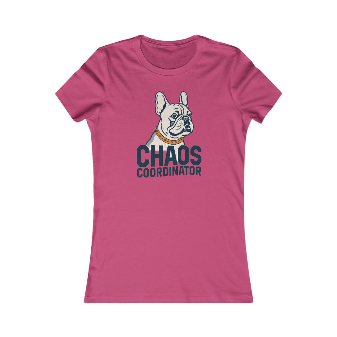 Berry — Front | French Bulldog "Chaos Coordinator" Women's Tee