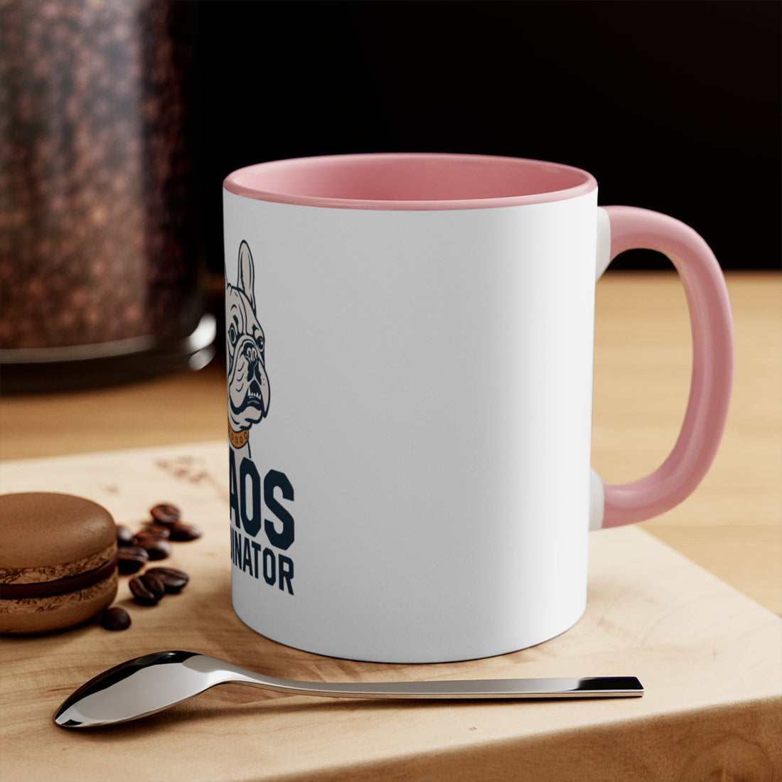 Pink — Lifestyle | French Bulldog Frenchie Chaos Coordinator Accent Mug