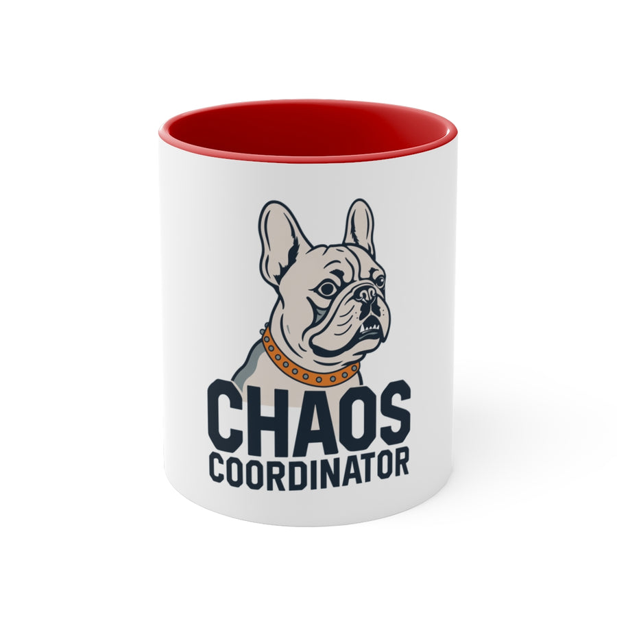 French Bulldog Frenchie Chaos Coordinator Accent Mug