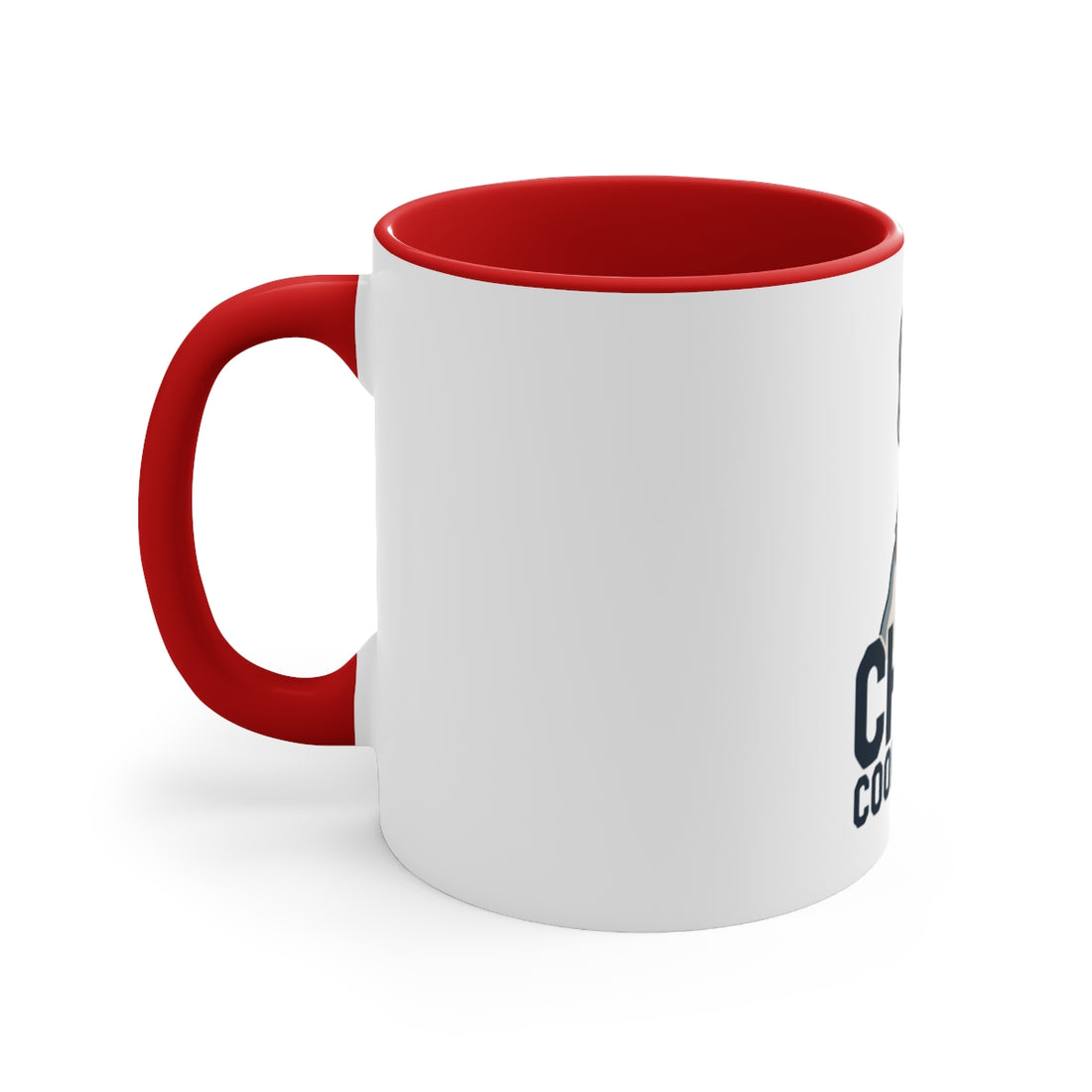 Red — Left side | French Bulldog Frenchie Chaos Coordinator Accent Mug
