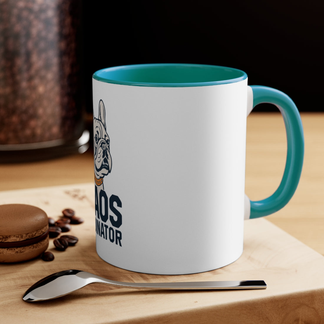 Green — Lifestyle | French Bulldog Frenchie Chaos Coordinator Accent Mug