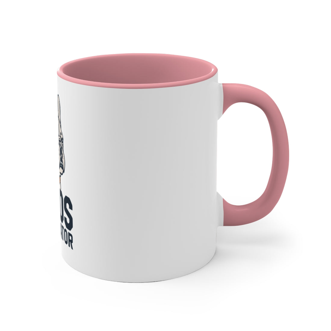 Pink — Right side | French Bulldog Frenchie Chaos Coordinator Accent Mug