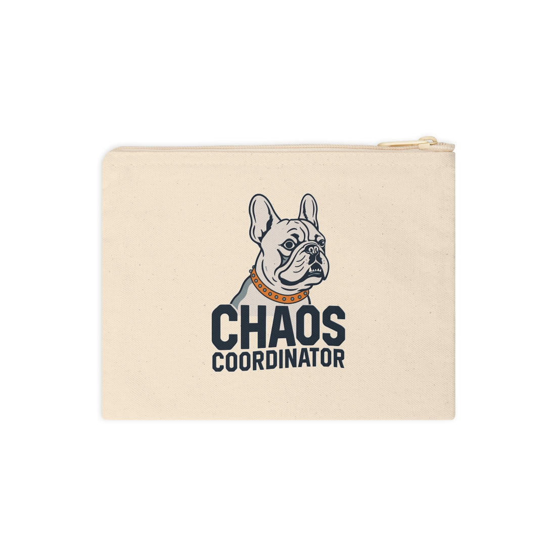 Front | French Bulldog Frenchie Chaos Coordinator Accessory Pouch