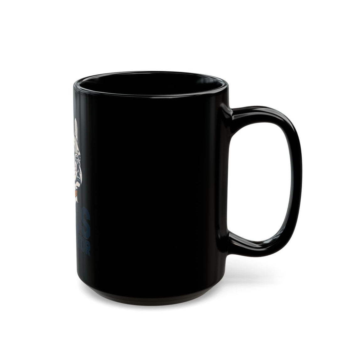 15oz — Right side | Frenchie Chaos Coordinator Black Mug