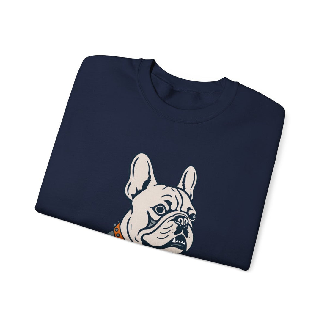 Navy — Folded | Frenchie Chaos Coordinator Crewneck