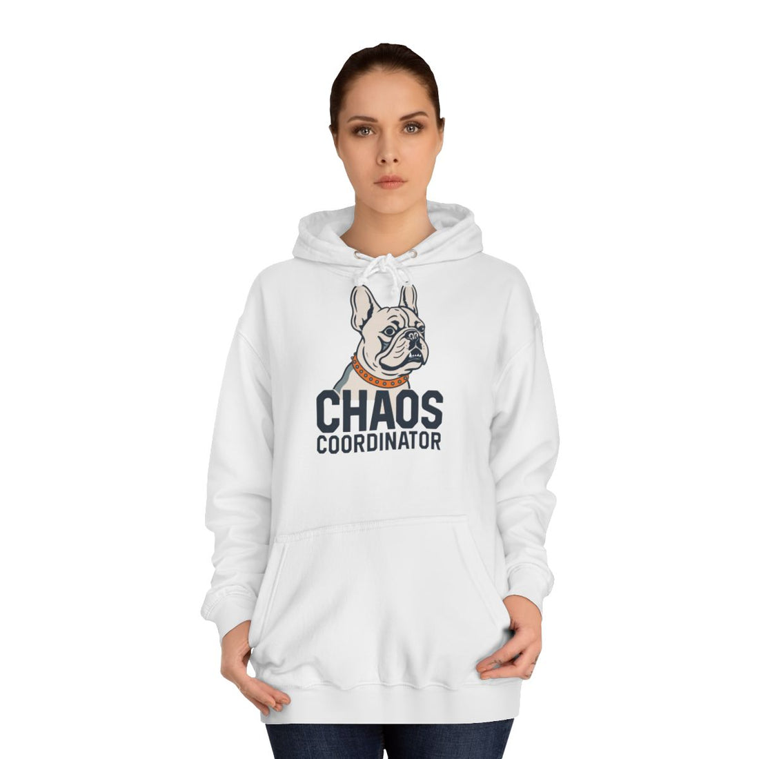 Arctic White — Lifestyle | Frenchie Chaos Coordinator Hoodie