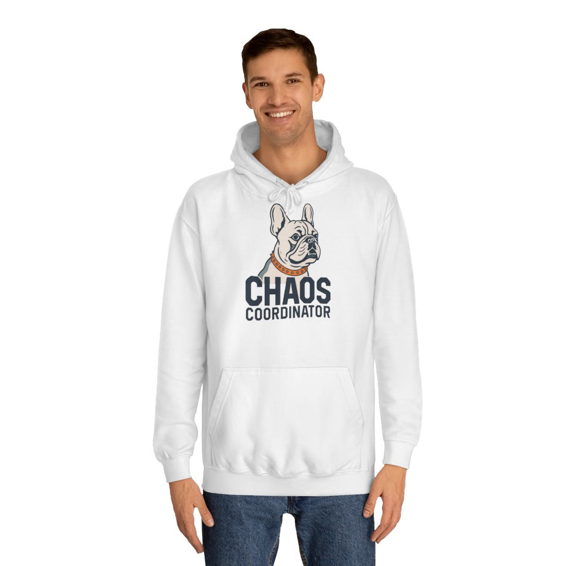 Arctic White — Lifestyle | Frenchie Chaos Coordinator Hoodie