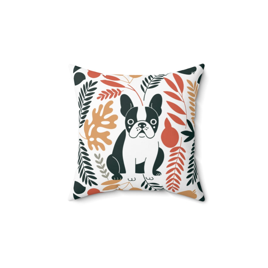 Frenchie Snack Department Throw Pillow