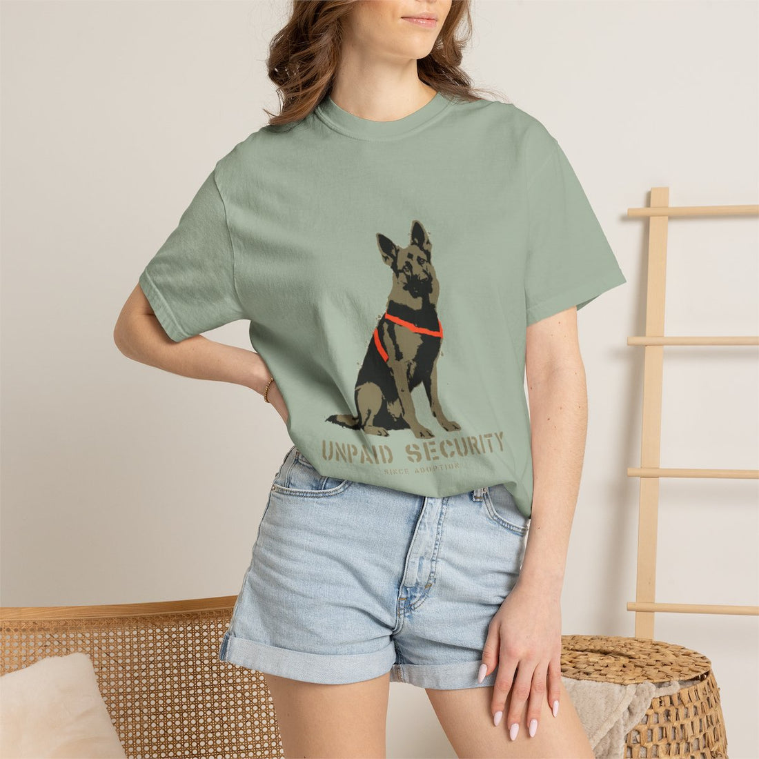 Bay — Lifestyle | German Shepherd 'Unpaid Security' Garment-Dyed Tee