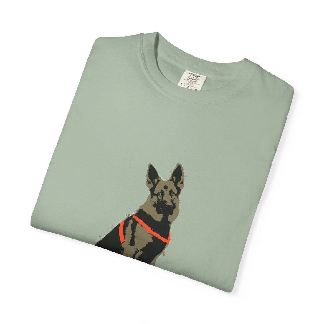 Bay — Folded | German Shepherd 'Unpaid Security' Garment-Dyed Tee