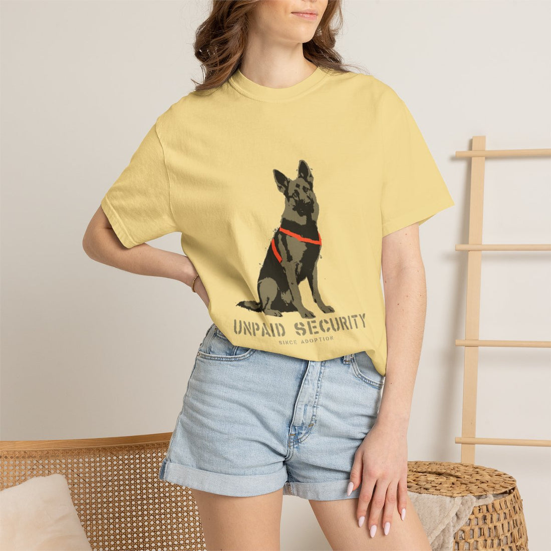 Butter — Lifestyle | German Shepherd 'Unpaid Security' Garment-Dyed Tee