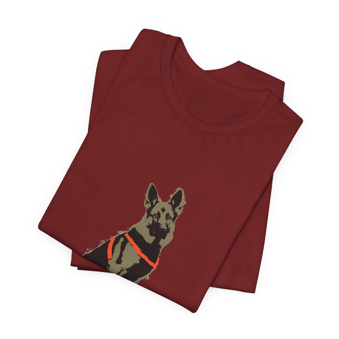 Cardinal — Folded | German Shepherd 'Unpaid Security' Tee