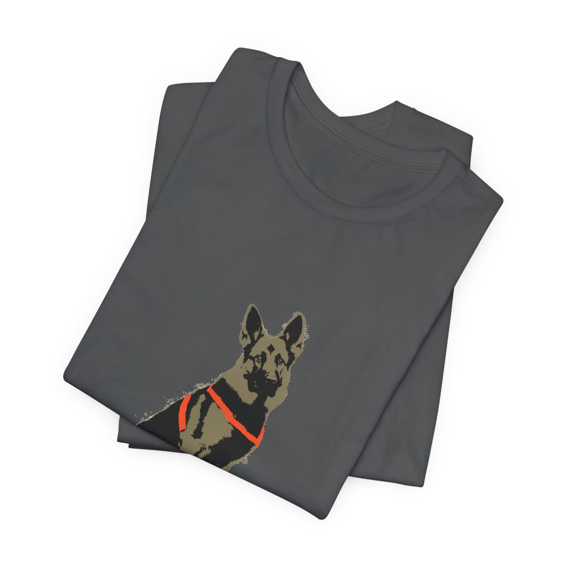 Asphalt — Folded | German Shepherd 'Unpaid Security' Tee