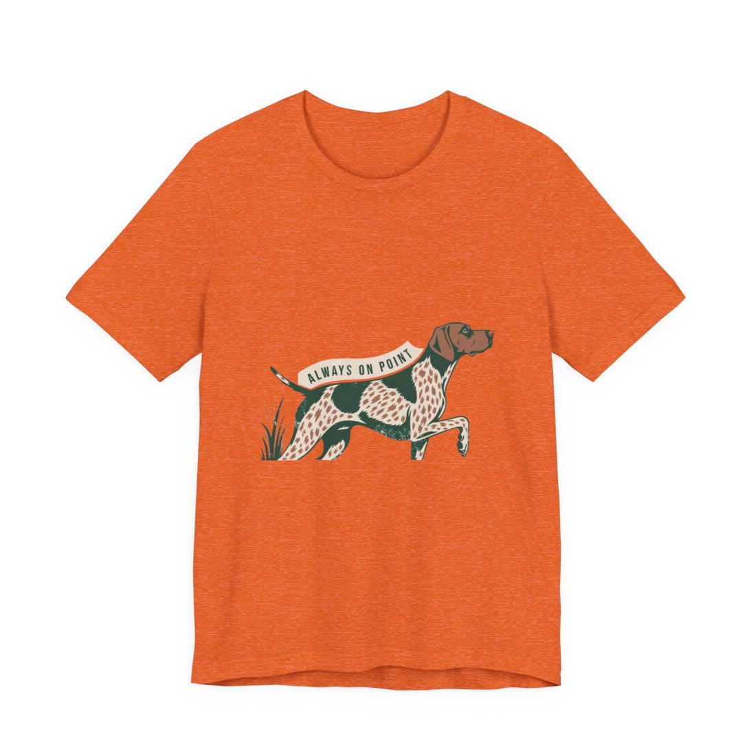Heather Orange — Front | German Shorthaired Pointer 'Always On Point' Tee