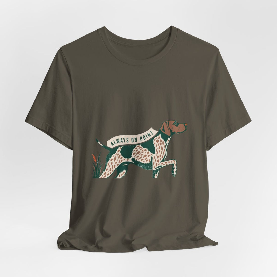 Army — Hanging | German Shorthaired Pointer 'Always On Point' Tee