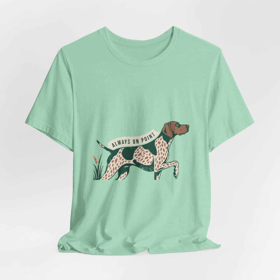 Heather Mint — Hanging | German Shorthaired Pointer 'Always On Point' Tee