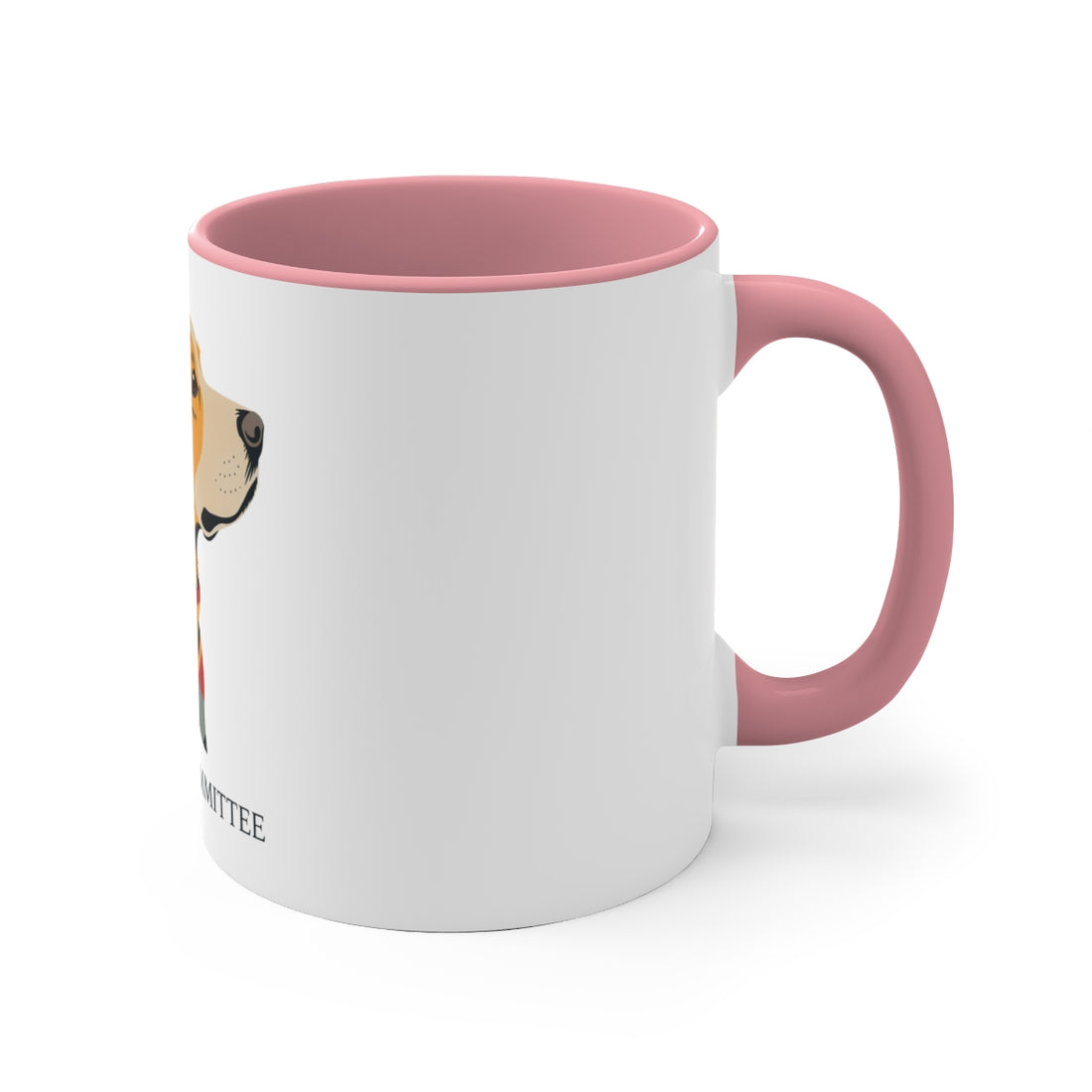 Pink — Right side | Golden Retriever Welcome Committee Accent Mug