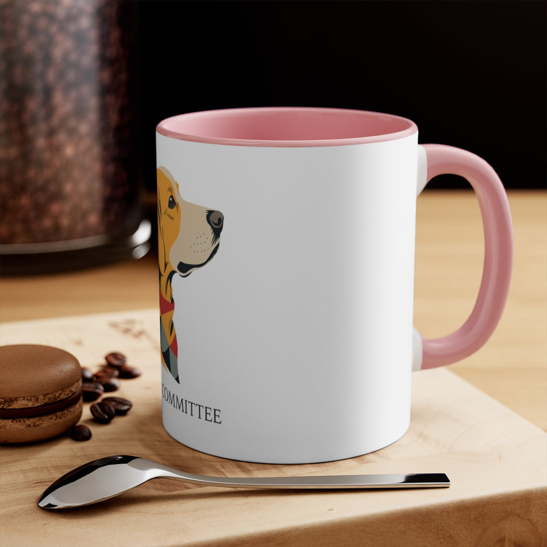 Pink — Lifestyle | Golden Retriever Welcome Committee Accent Mug