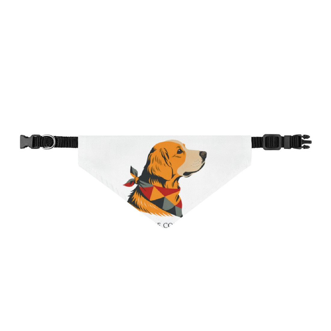 S — Front | Golden Retriever Welcome Committee Clip-On Bandana