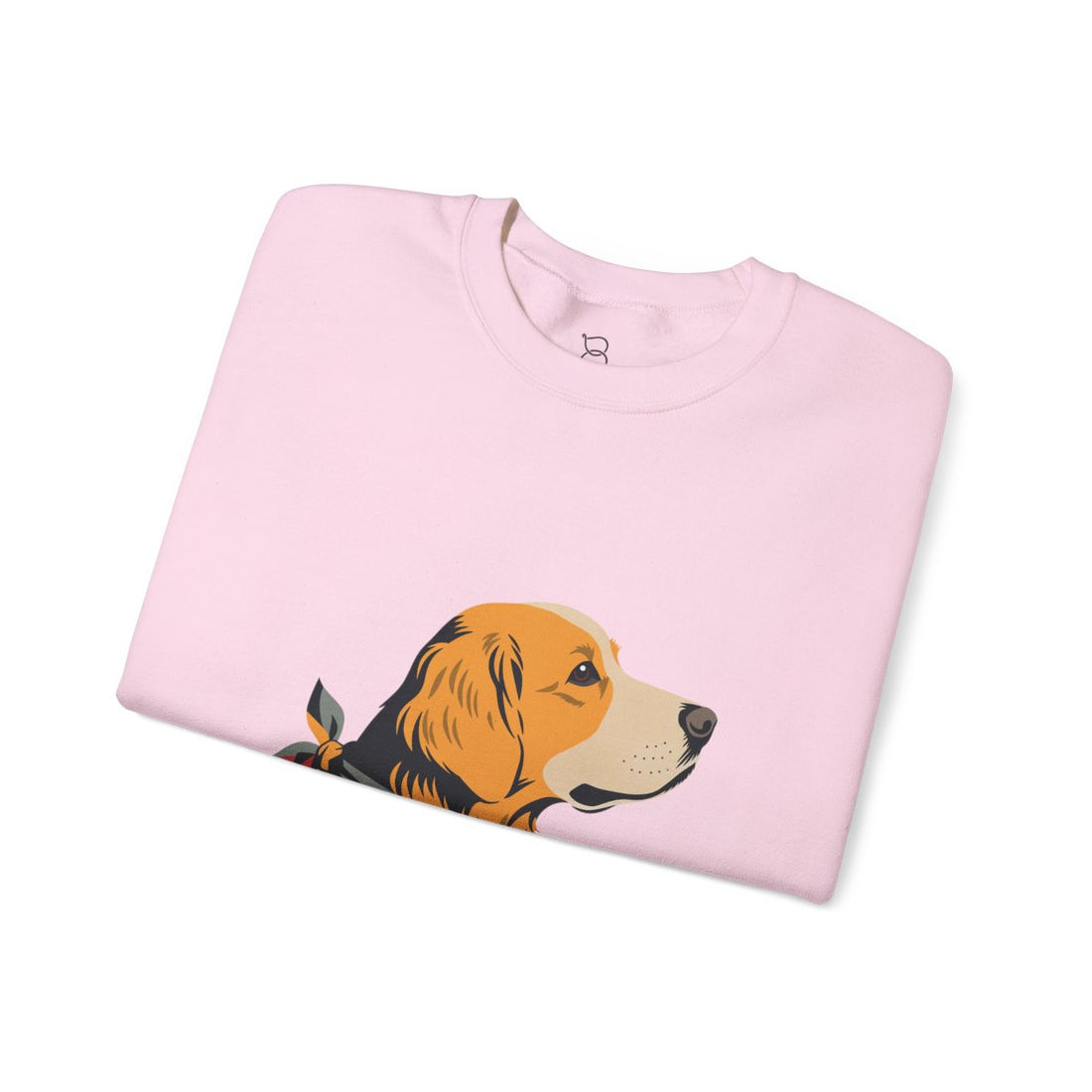 Light Pink — Folded | Golden Retriever Welcome Committee Crewneck