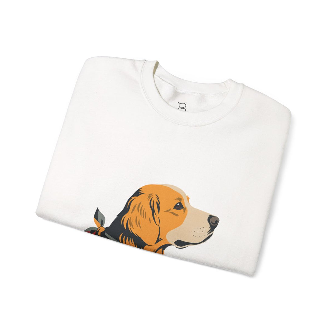 White — Folded | Golden Retriever Welcome Committee Crewneck
