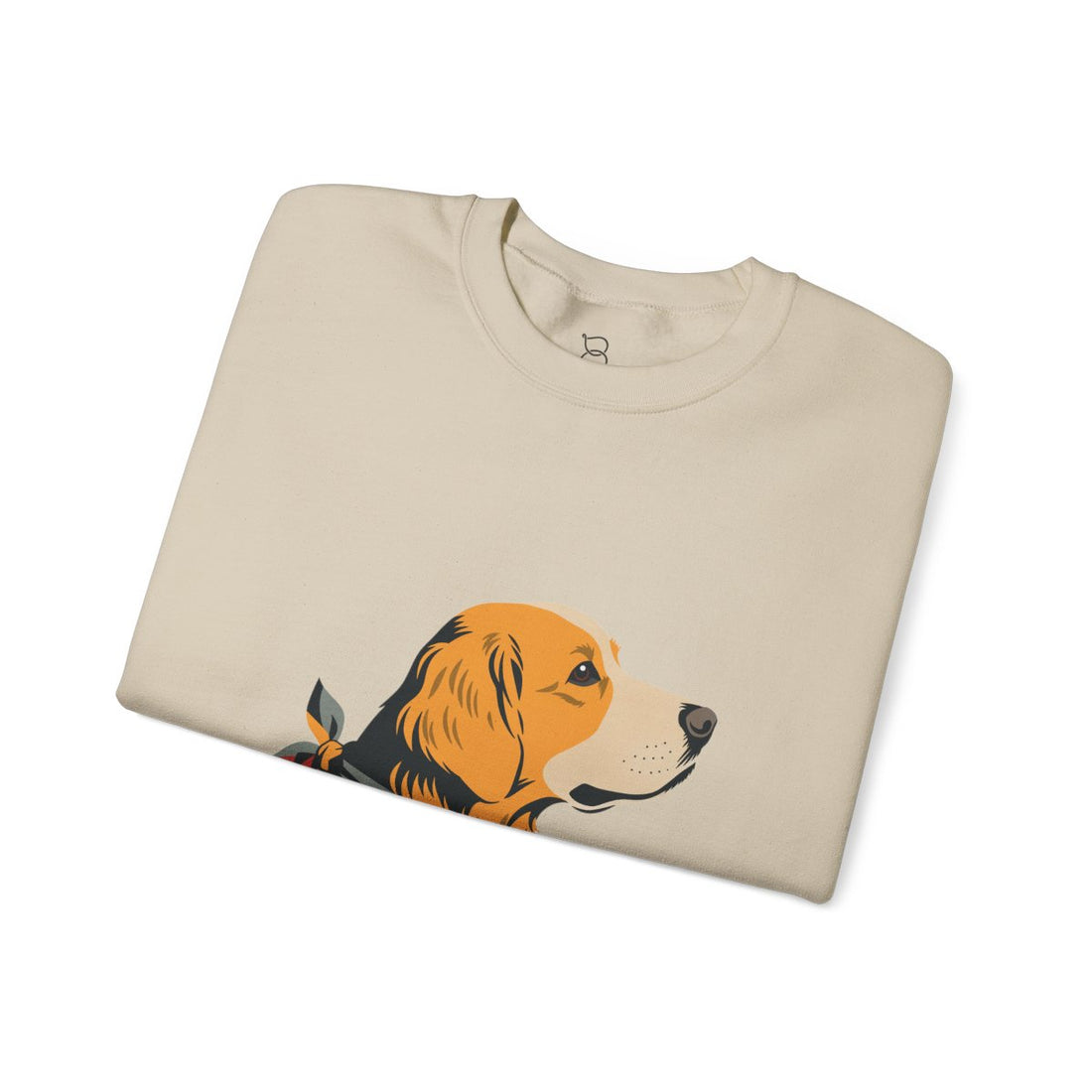 Sand — Folded | Golden Retriever Welcome Committee Crewneck