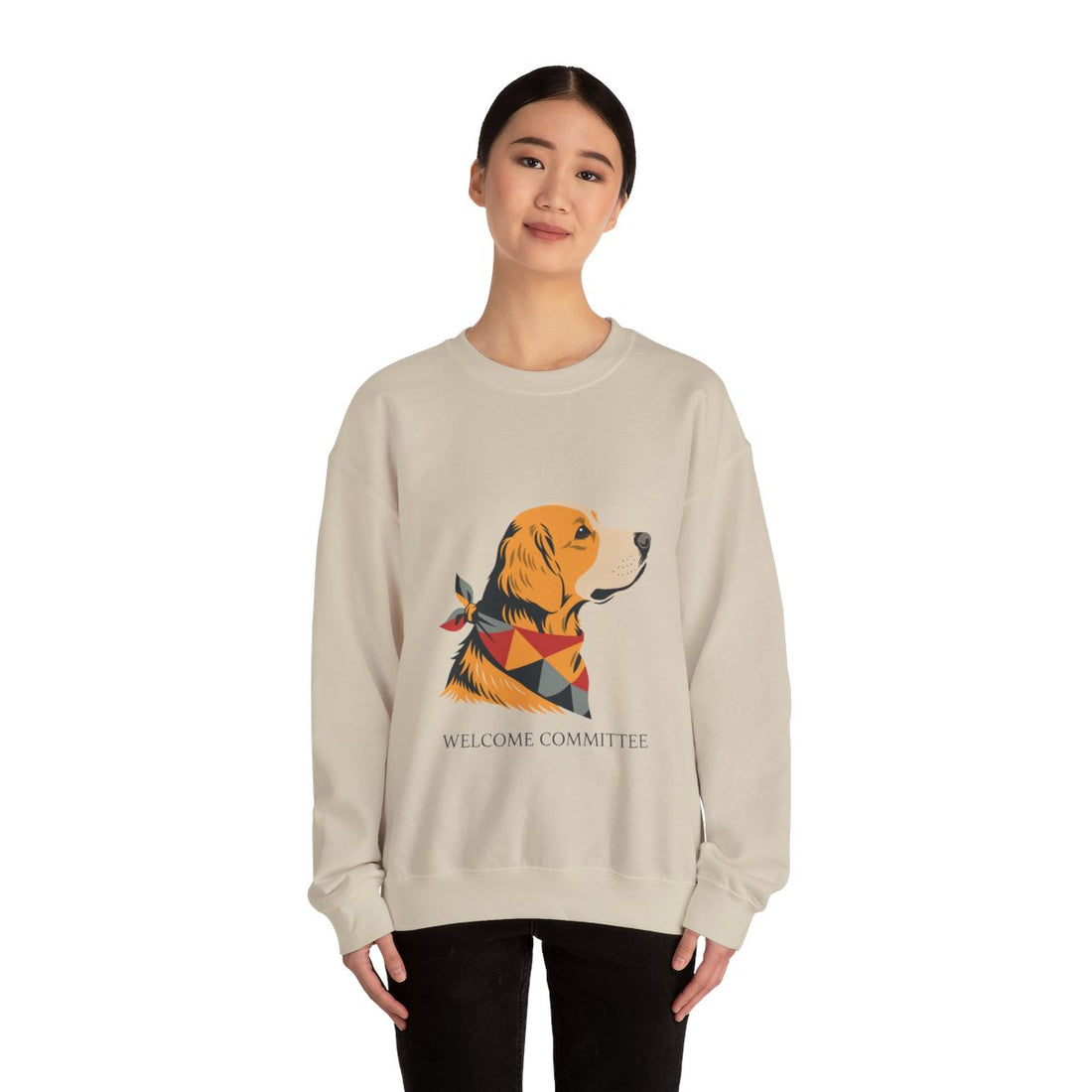 Sand — Lifestyle | Golden Retriever Welcome Committee Crewneck