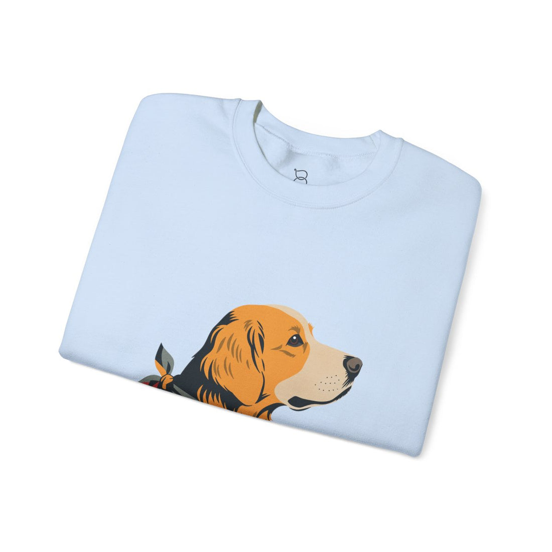 Light Blue — Folded | Golden Retriever Welcome Committee Crewneck