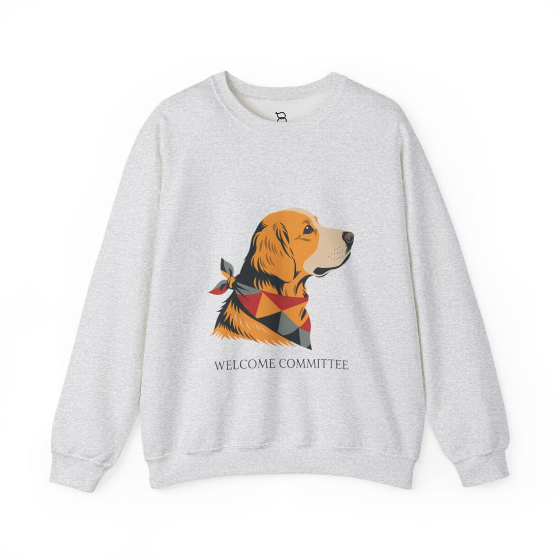 Ash — Front | Golden Retriever Welcome Committee Crewneck