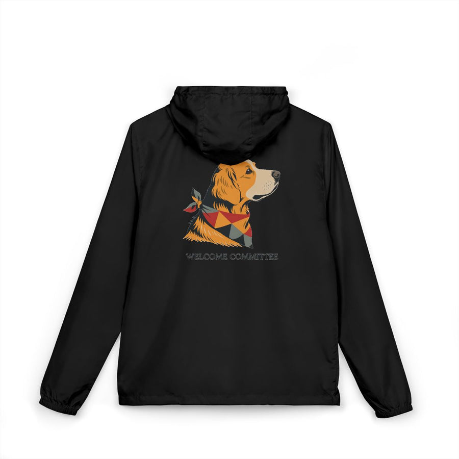 Golden Retriever Welcome Committee Full-Zip Windbreaker
