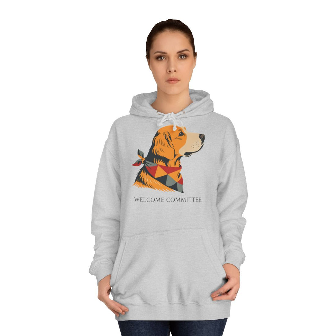 Heather Grey — Lifestyle | Golden Retriever Welcome Committee Hoodie