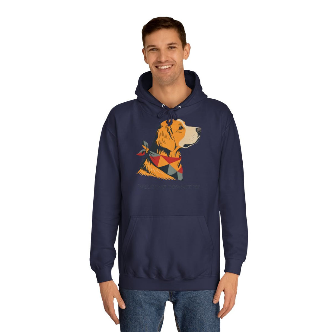 Oxford Navy — Lifestyle | Golden Retriever Welcome Committee Hoodie