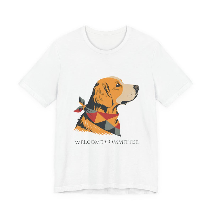 Golden Retriever Welcome Committee Men's Tee