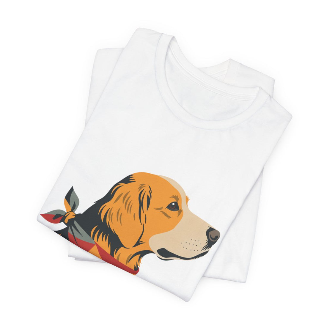 White — Folded | Golden Retriever Welcome Committee Men's Tee