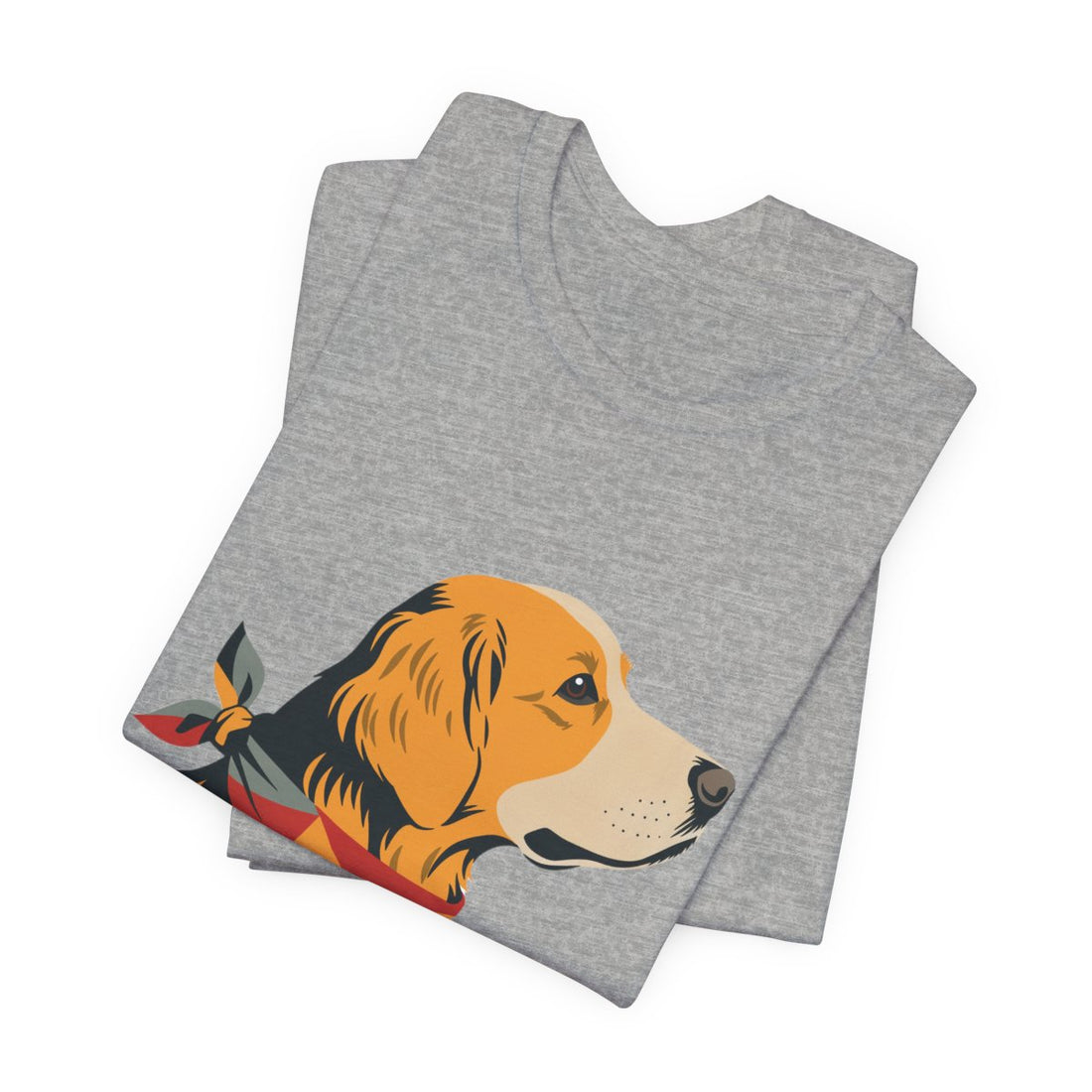 Athletic Heather — Folded | Golden Retriever Welcome Committee Men's Tee