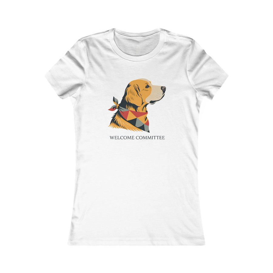 Golden Retriever "Welcome Committee" Women's Tee