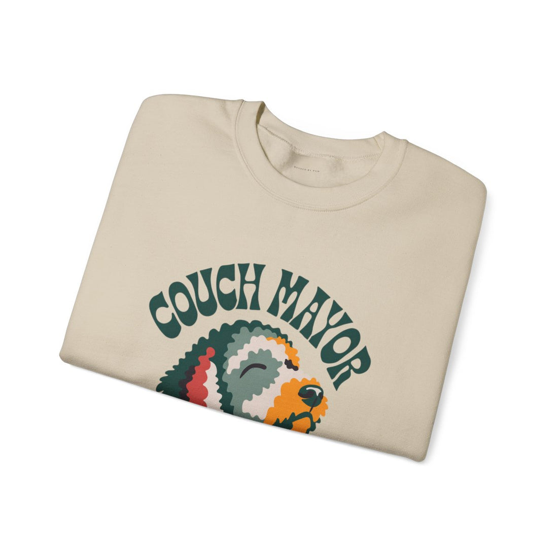 Sand — Folded | Goldendoodle Couch Mayor Crewneck
