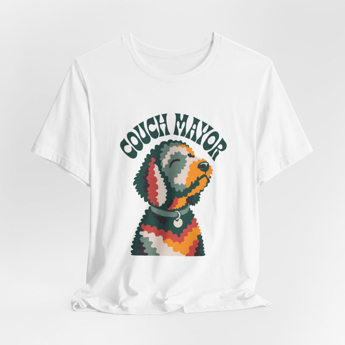 White — Hanging | Goldendoodle "Couch Mayor" Men's Tee