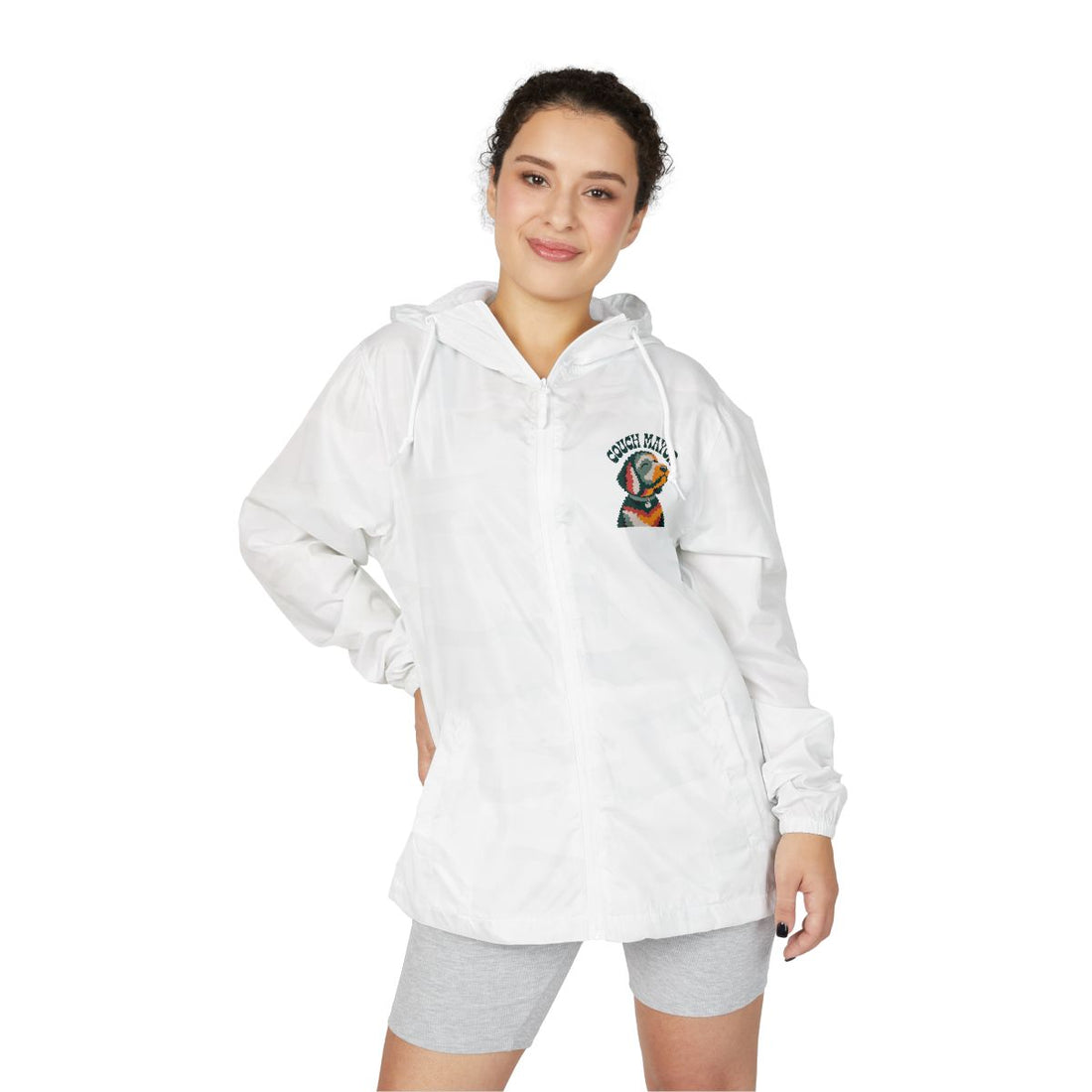 White Camo — Lifestyle | Goldendoodle Couch Mayor Windbreaker