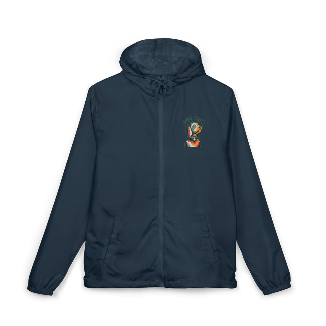 Classic Navy — Front | Goldendoodle Couch Mayor Windbreaker