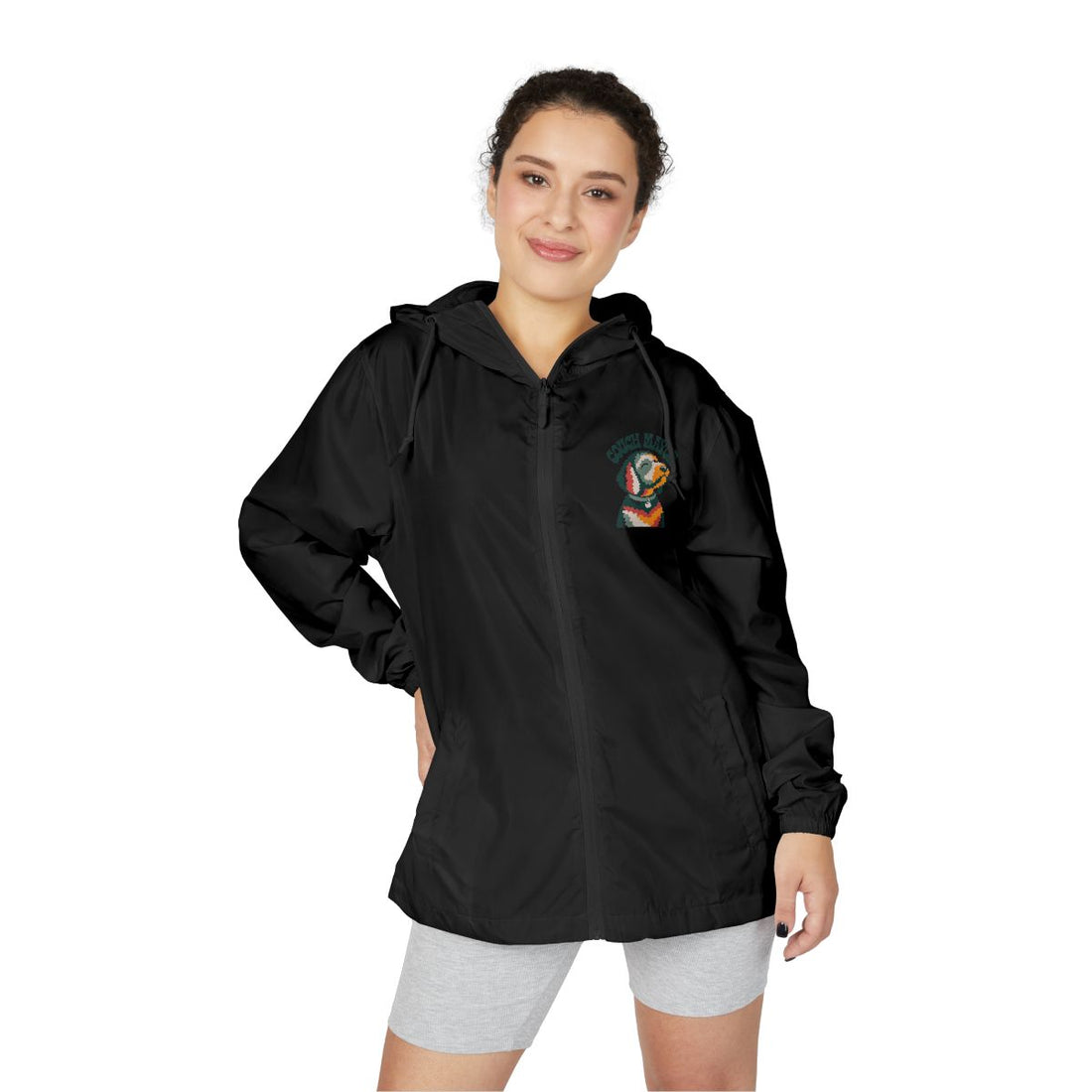 Black — Lifestyle | Goldendoodle Couch Mayor Windbreaker