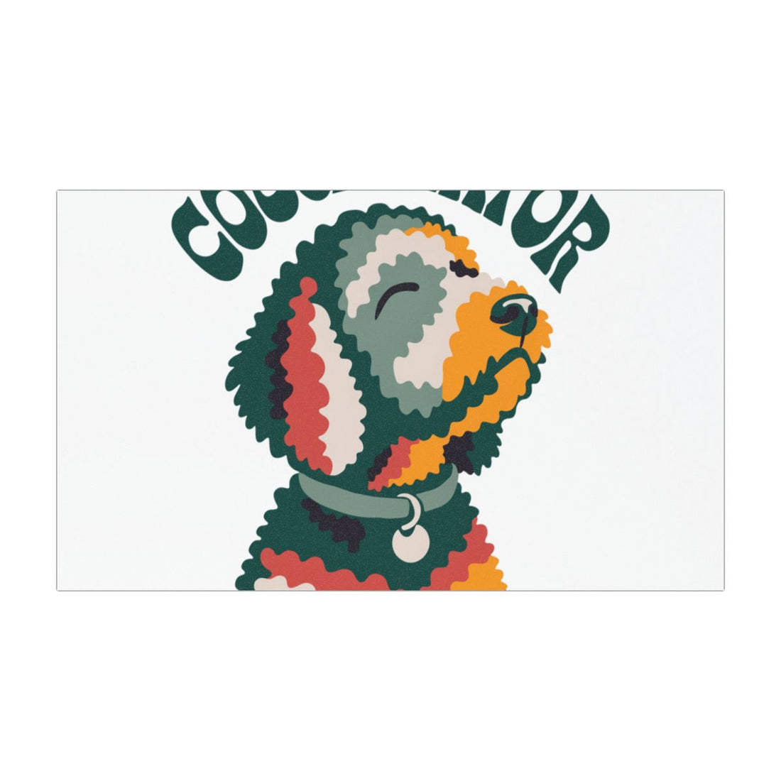 7.5'' × 4.5'' — Front | Goldendoodle Loaf Couch Mayor Car Magnet