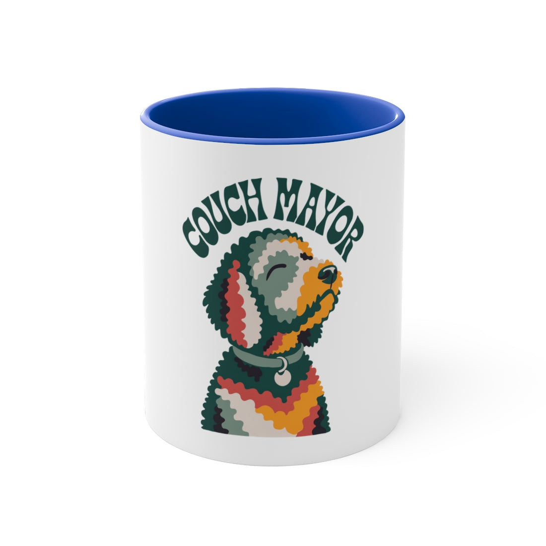 Blue — Front | Goldendoodle Loaf Mode Accent Mug
