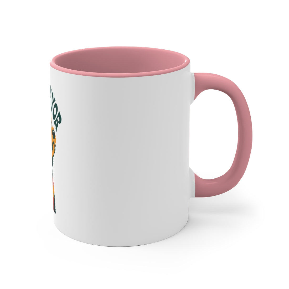 Pink — Right side | Goldendoodle Loaf Mode Accent Mug