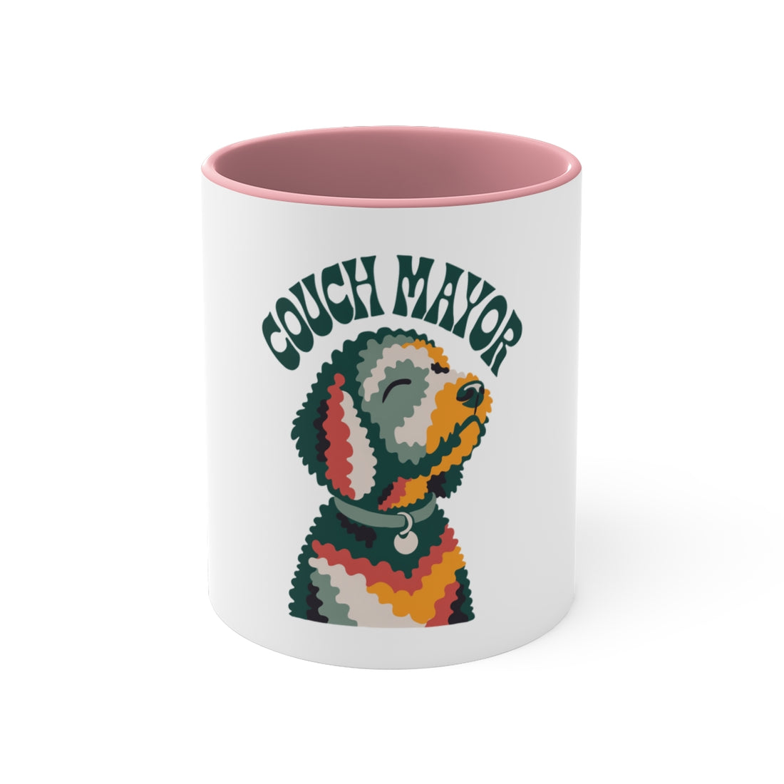 Pink — Front | Goldendoodle Loaf Mode Accent Mug