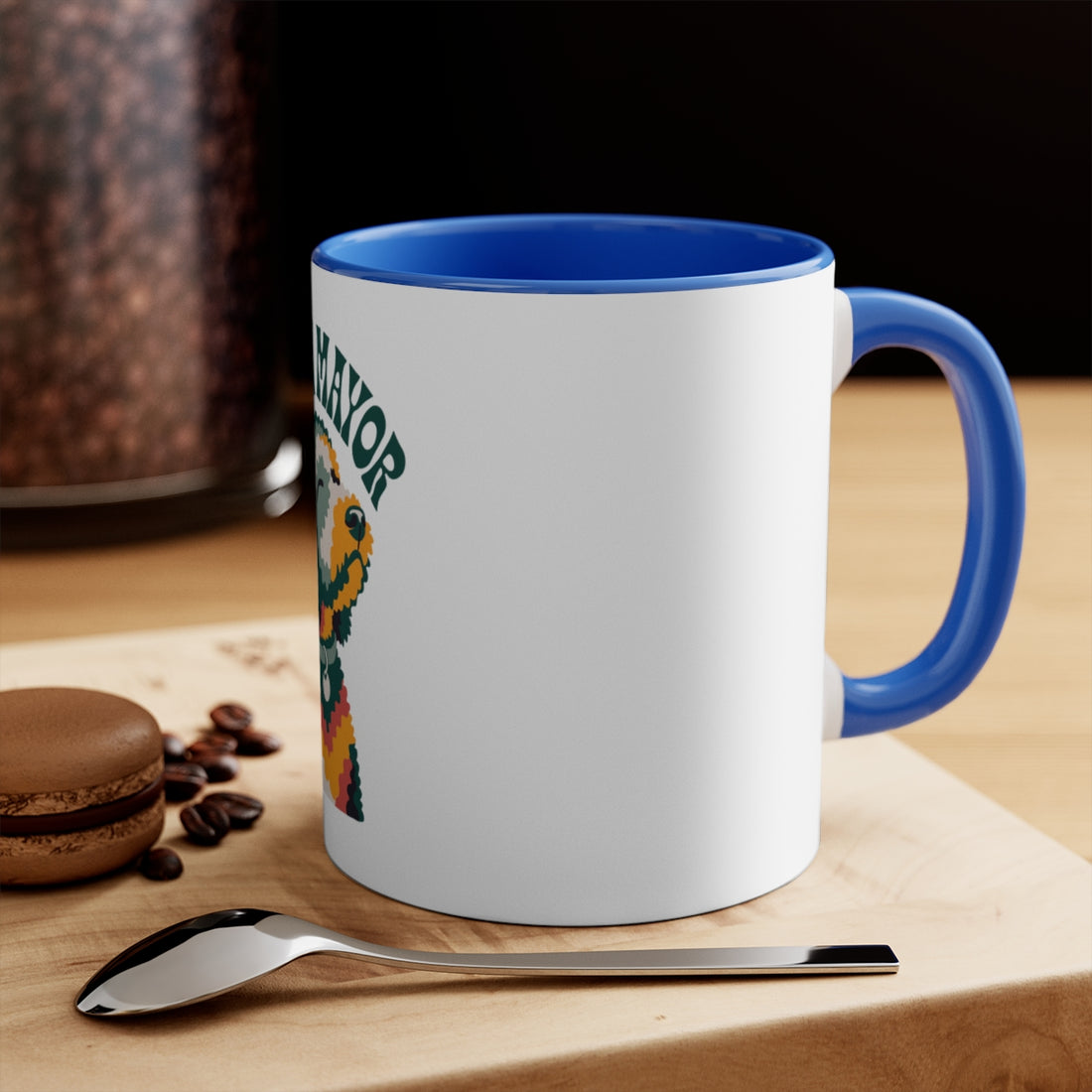 Blue — Lifestyle | Goldendoodle Loaf Mode Accent Mug