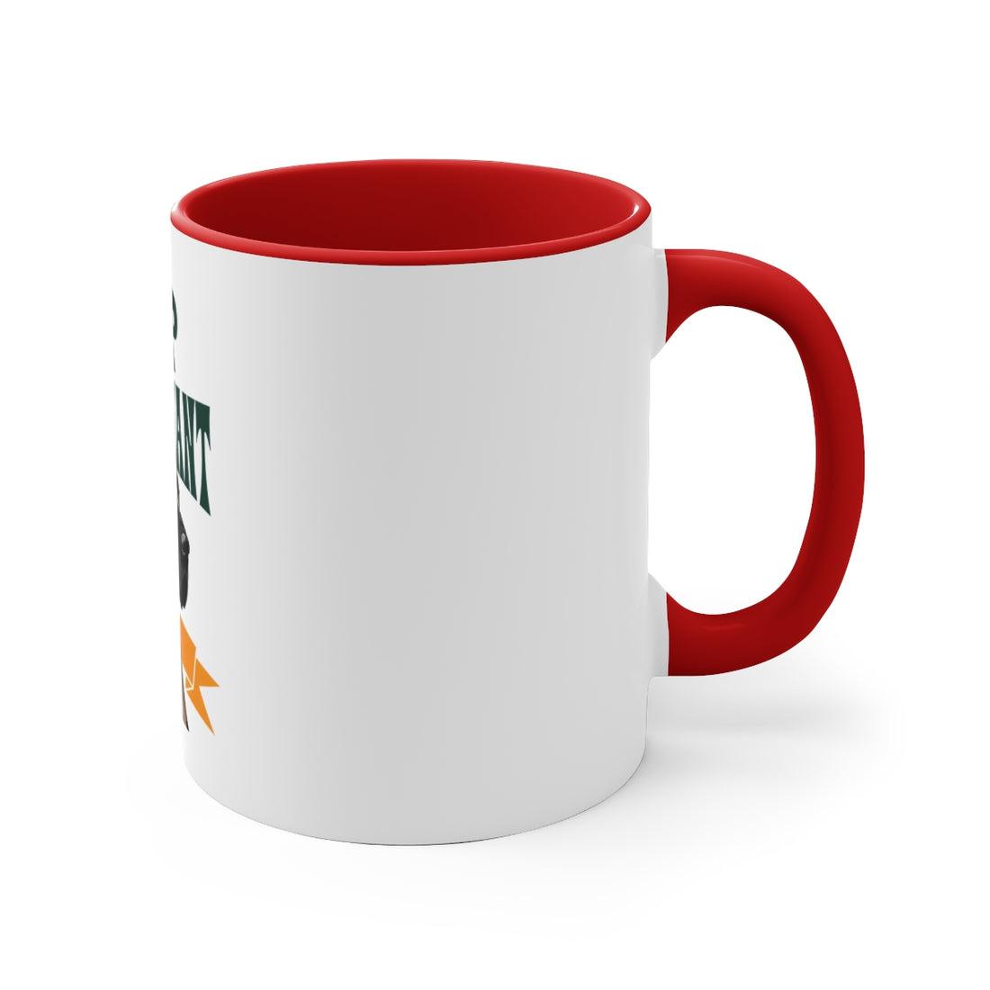 Red — Right side | Great Dane Lap Lieutenant Accent Mug