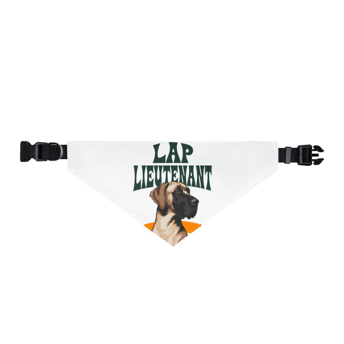 XL — Front | Great Dane Lap Lieutenant Clip-On Bandana