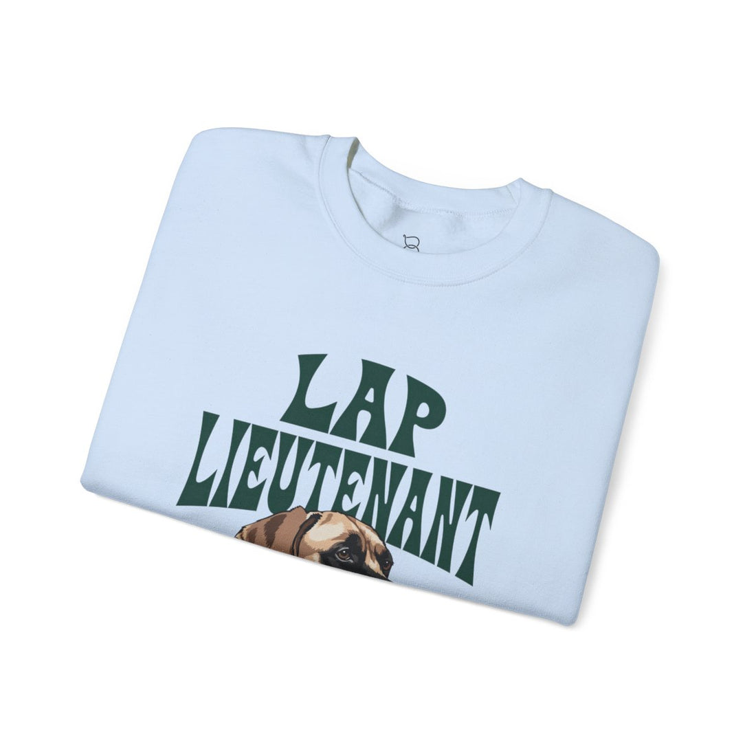 Light Blue — Folded | Great Dane "Lap Lieutenant" Crewneck