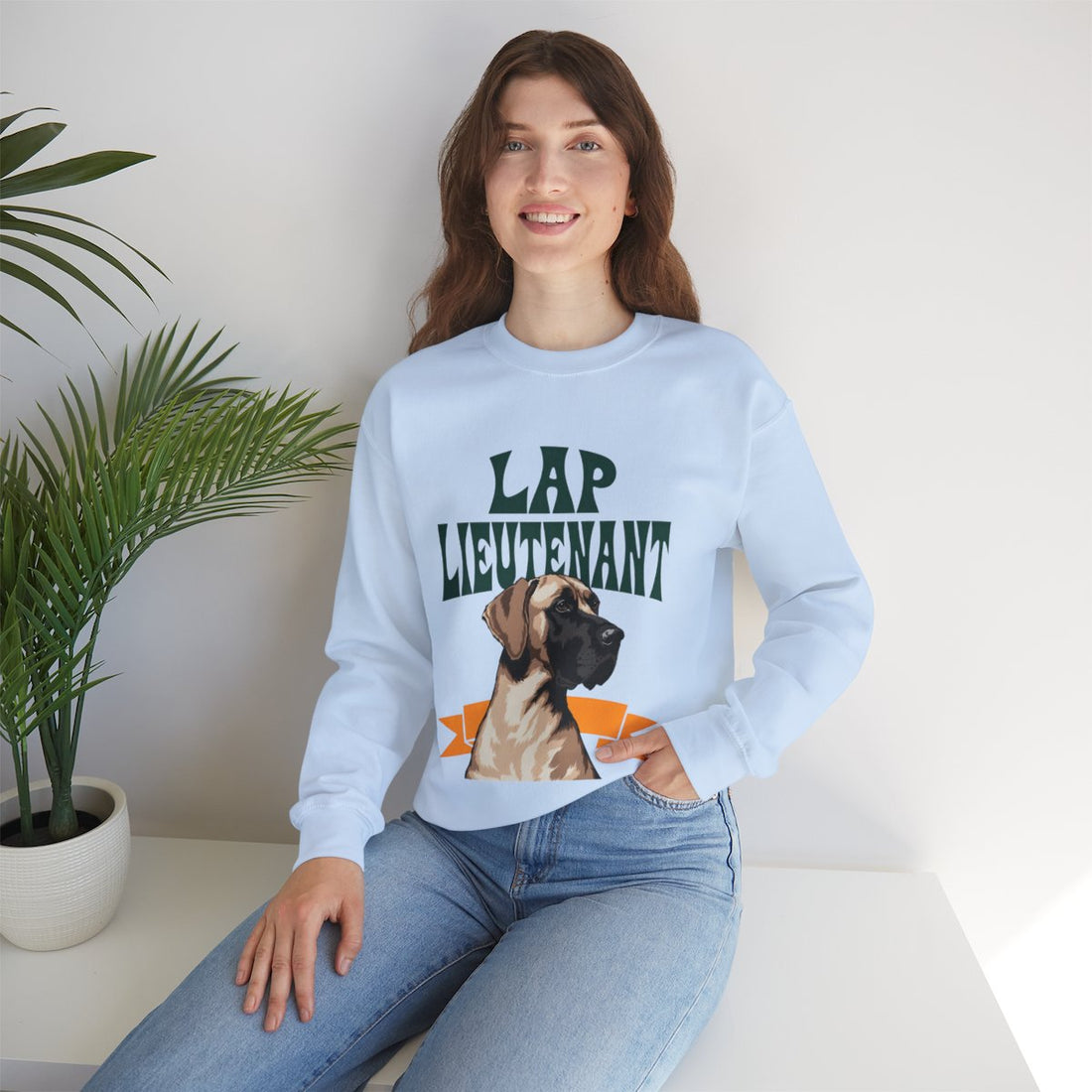 Light Blue — Lifestyle | Great Dane "Lap Lieutenant" Crewneck